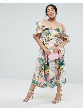 Asos sz 18 dress, tropical print. SOLD OUT